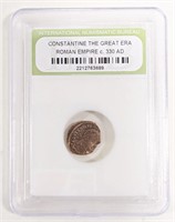 C. 330 AD Roman Empire Constantine Ancient Coin