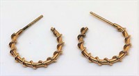 810-14KT YELLOW GOLD EARRINGS