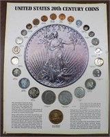 United States 20th Century Coins w/ Moon Metal