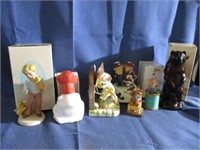 Avon bottles and figurines