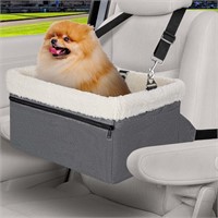 UNICITII Dog Car Seat for Small Dog, Raised Dog Bo