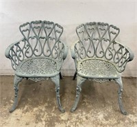 Cast Iron Arm Chairs