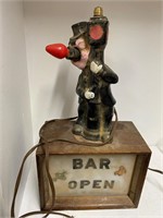 Drunk on Light Pole Vintage  Bar sign Rare Find