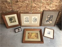 6 Framed Art Pieces