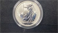 2002 Silver 2 Pounds Britannia, KM#1029, Key