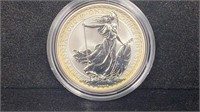 2000 Silver 2 Pounds Britannia, KM#1029, Key