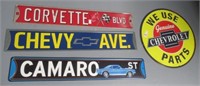 (4) Metal automobile related signs includes