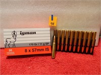 Igman 8x57mm IS 170gr SP 20rnds