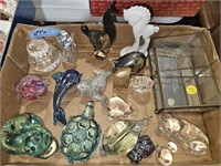 LOT OF VARIOUS GLASS FIGURAL PAPERWEIGHTS