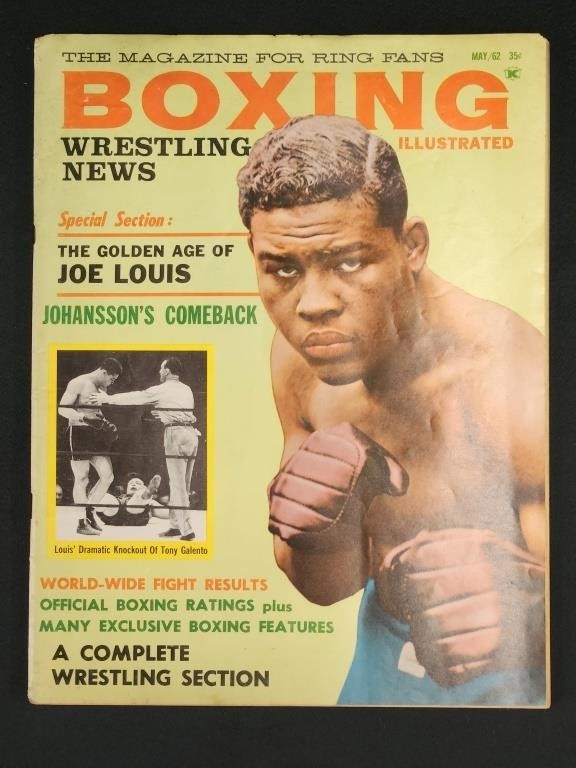 VINTAGE1962 BOXING ILLUSTRATED MAGAZINE FEATURING