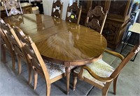 9pc dining room table & chairs