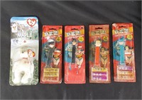 Vtg Pez Dispensers & Beanie Bear (Maple)