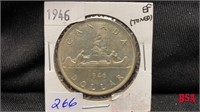 1946 Canadian silver dollar