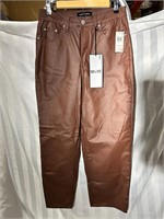New Womens Almost Famous Sz7 brown 90s pant