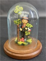 Wooden Lucky 2000 Figurine in Display