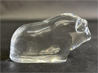 Hadeland Norway Clear Glass Figurine