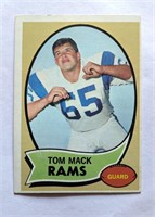 1970 Topps Tom Mack Card RC Rookie Card #151