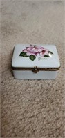 Limoges France tiny jewelry box