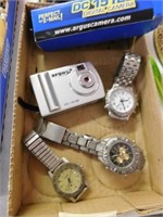 Three men's quartz wrist watches - Argus DC 1512E