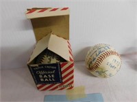 Official Babe Ruth League baseball in box -