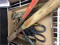 assorted tools/pliers/shears