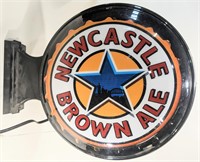 Newcastle Brown ale wall/post sign