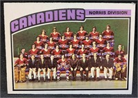 1976 OPC #141 Montreal Canadiens Team Card