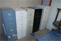 Lot of 5 Filing Cabinets