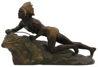 R. Varnier Bronze Indian Sculpture