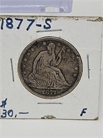 1877-S  SEATED LIBERTY HALF DOLLAR