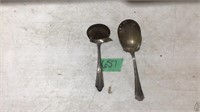 Sheffield Silver serving spoons
