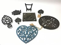7 Trivets and Iron Holder