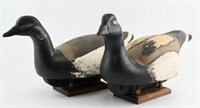 (2) hand carved Brant Decoys both with minor