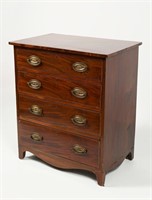 EARLY 4-DRAWER BEDSIDE CHEST