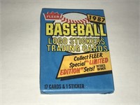 1987 Baseball Fleer Sealed Wax Pack