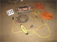 Group of Extension Cords and Jumper Cables