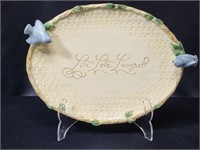 "LIVE, LOVE, LAUGH" DECORATIVE BIRD PLATTER TRAY