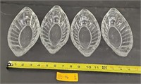 Set of 4 glass bowls