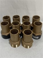 GROCO 1-1/2IN NPT BRONZE PIPE TO HOSE FITTING