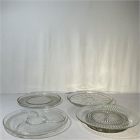 Clear Glass Server Plates