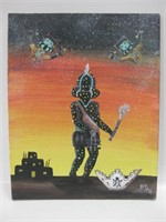 8" x 10" Kachina Painting - Signed