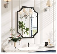 Kelly Miller 20"x28" Scalloped Black Bathroom