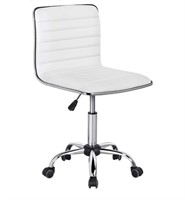 Yaheetech Adjustable Task Chair PU Leather Low