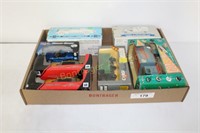 7 DIE-CAST COIN BANKS AND CARS