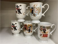 5 CHIMMNEY SWEEPER THEMED MUGS