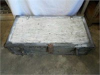 Military wooden tool box