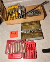 Various boring bits/vintage mini drill bits/