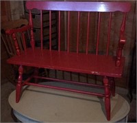 Cute Red Bench