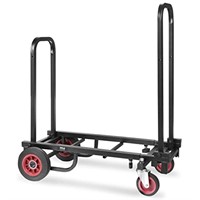 Compact Folding Adjustable Equipment Cart - Heavy