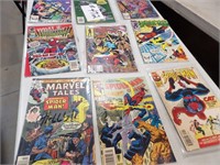 12) assorted vintage comic books